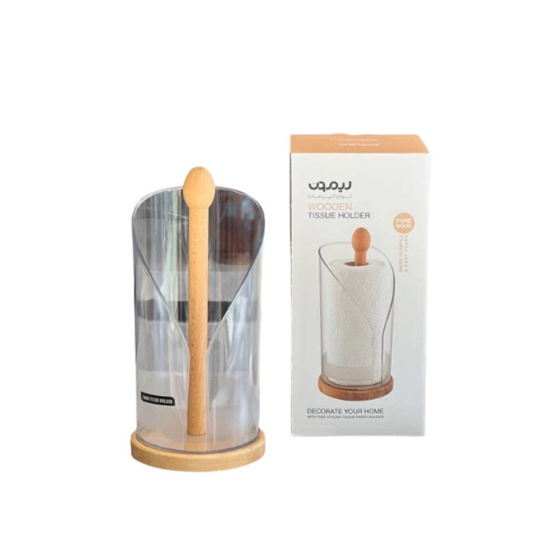 پایه رول دستمال کاغذی لیمون مدل رولی چوبی پایه رول دستمال کاغذی لیمون مدل رولی چوبی