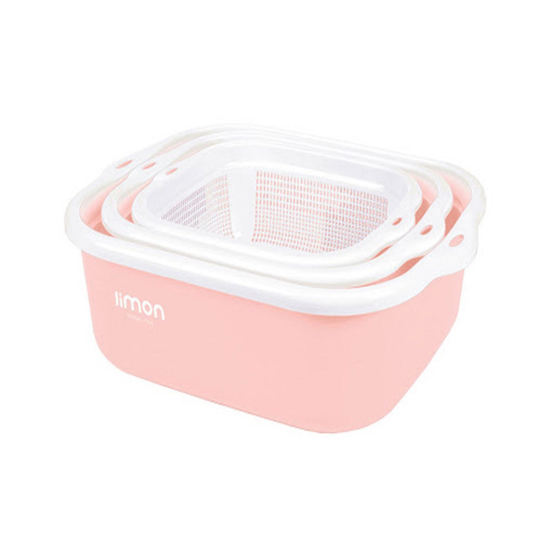 ست آبکش و لگن 6 پارچه لیمون مدل نسیم