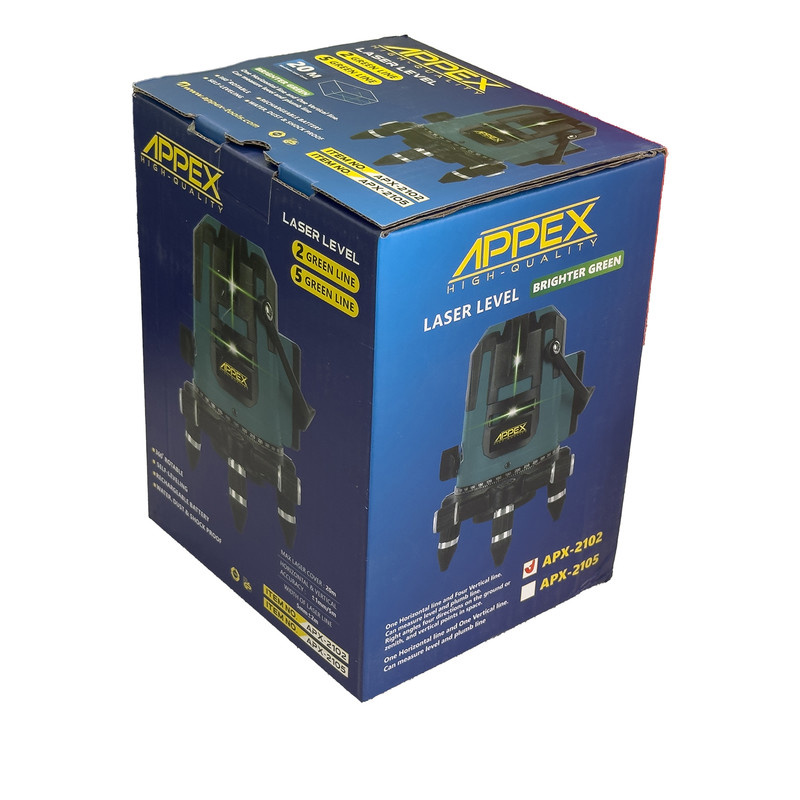 تراز لیزری اپکس مدل 5 لاین کد SMT-APEEX--APX2105-5LINE تراز لیزری اپکس مدل 5 لاین کد SMT-APEEX--APX2105-5LINE