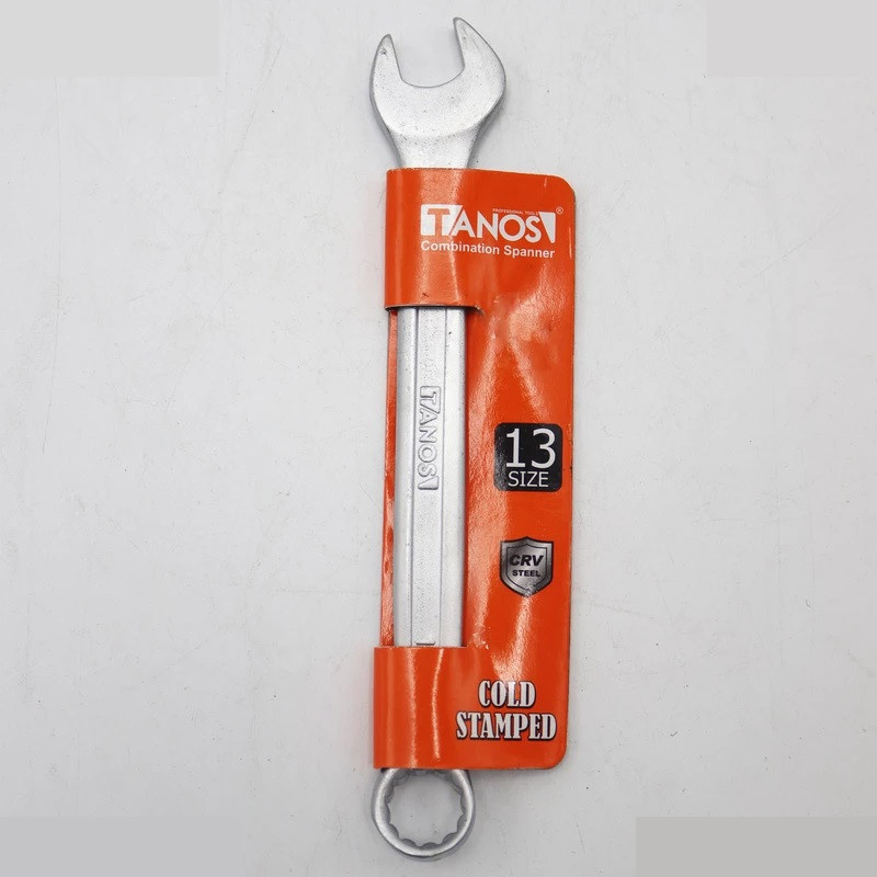 آچار یکسر تخت و یکسر رینگی تانوس مدل SMT-TANOS-14MM-RING TAKHT سایز 13 میلی متر