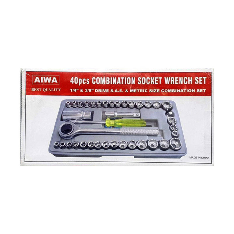 آچار بکس آیوا مدل M2 مجموعه 40 عددی