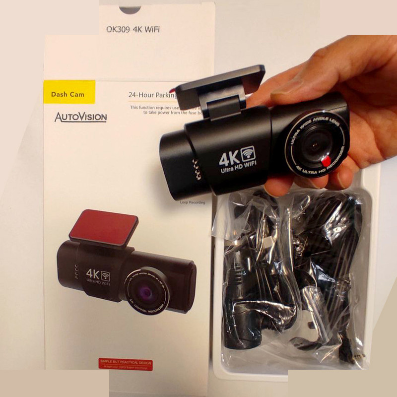 دوربین ثبت وقایع خودرو اتوویژن مدل OK309-4K+WiFi به همراه دوربین عقب دوربین ثبت وقایع خودرو اتوویژن مدل OK309-4K+WiFi به همراه دوربین عقب