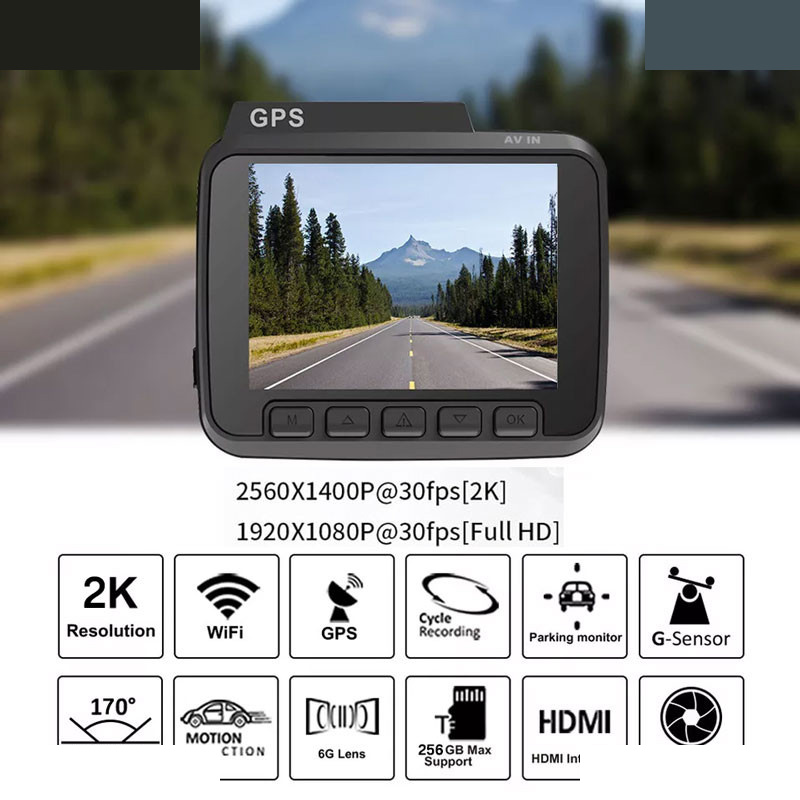 دوربین ثبت وقایع خودرو مدل JD-2K WiFi به همراه دوربین دنده عقب دوربین ثبت وقایع خودرو مدل JD-2K WiFi به همراه دوربین دنده عقب