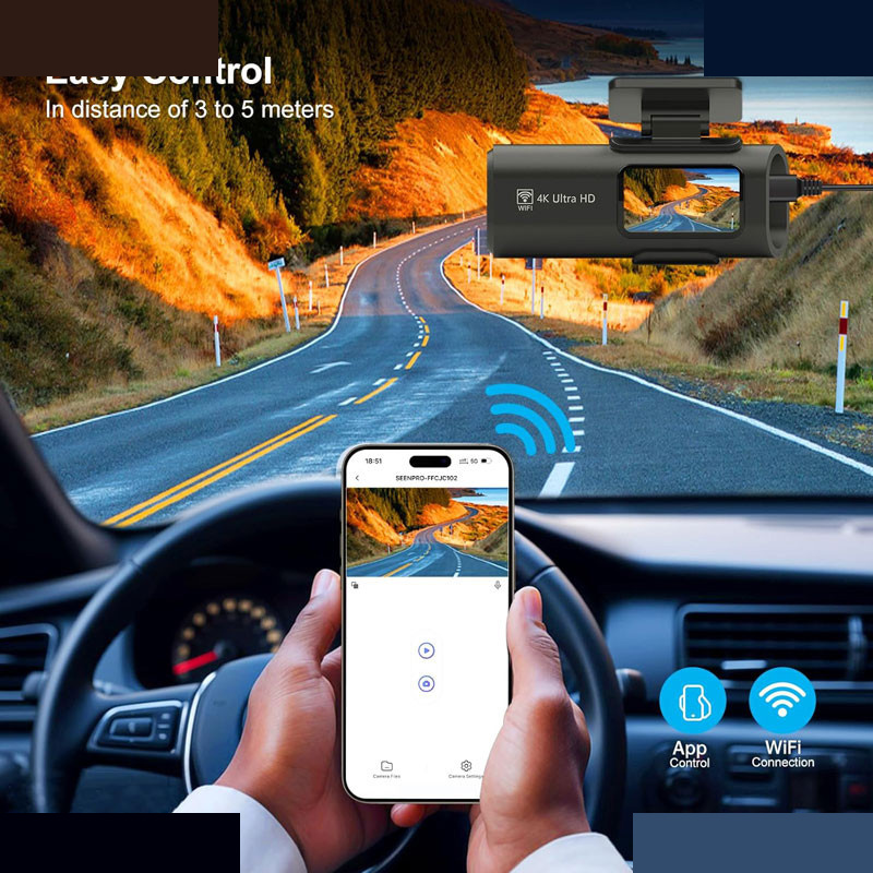 دوربین فیلمبرداری ثبت وقایع خودرو مدل OK309-4K-WiFi دوربین فیلمبرداری ثبت وقایع خودرو مدل OK309-4K-WiFi