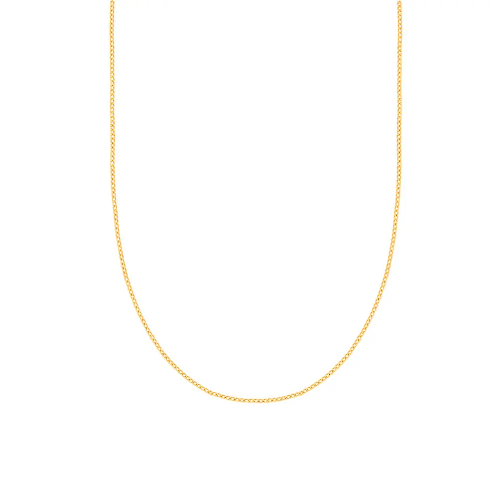 زنجیر طلا 18 عیار زنانه کارتیر 1 میلی متری سایز 40 کد 421 زنجیر طلا 18 عیار زنانه کارتیر 1 میلی متری سایز 40 کد 421