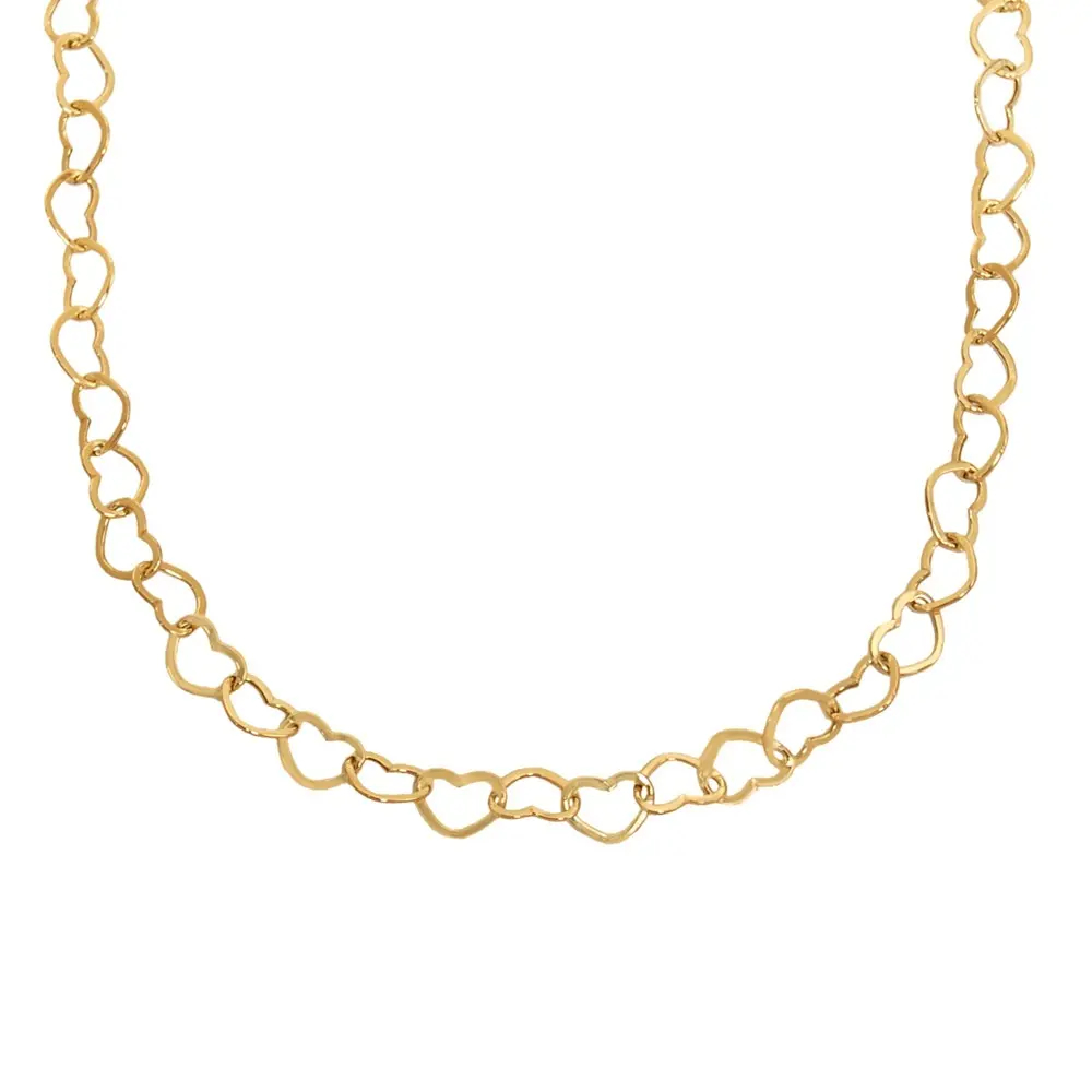 گردنبند طلا 18 عیار زنانه قلبی سایز 40 کد 553 گردنبند طلا 18 عیار زنانه قلبی سایز 40 کد 553