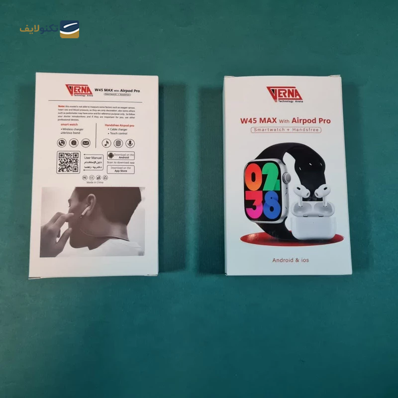 gallery-ساعت هوشمند ورنا مدل W45 Max به همراه ایرپاد پرو copy.png