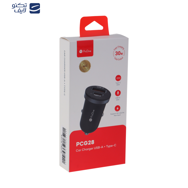 شارژر فندکی 30 وات پرووان مدل PCG28