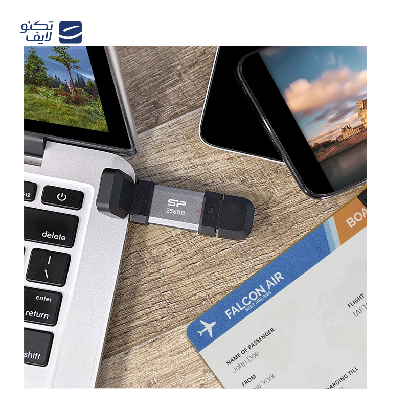 فلش مموری USB3.2 سیلیکون پاور مدل C51 ظرفیت 128 گیگابایت