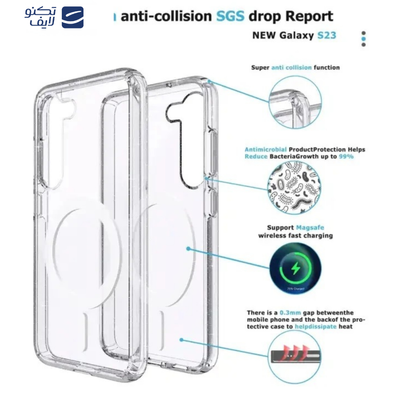 کاور برلیا مدل AntiShock-Magsafe مناسب برای گوشی موبایل سامسونگ Galaxy S24 FE