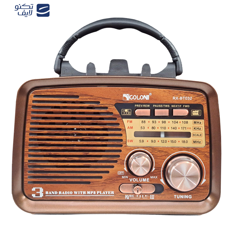 رادیو گولون مدل RX-BT032