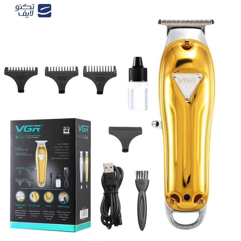 ماشین اصلاح موی سر و صورت وی جی ار مدل V-057