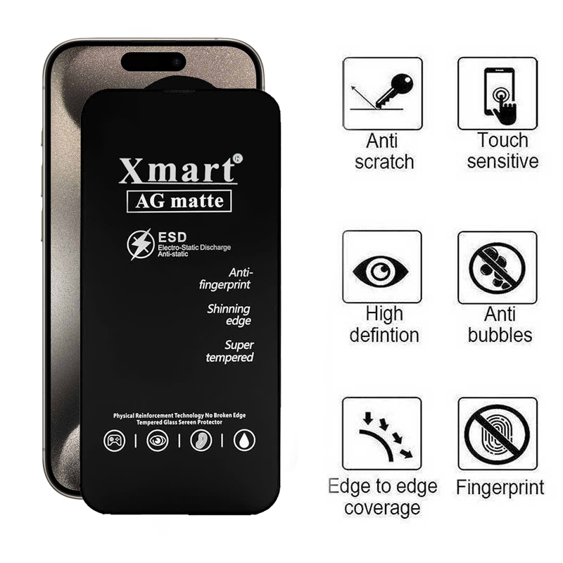 محافظ صفحه نمایش مات اپیکوی مدل Xmart Ag Matte مناسب برای گوشی موبایل اپل iphone 15 Pro Max محافظ صفحه نمایش مات اپیکوی مدل Xmart Ag Matte مناسب برای گوشی موبایل اپل iphone 15 Pro Max