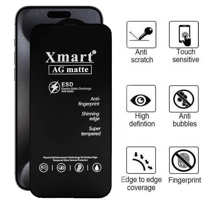 محافظ صفحه نمایش مات اپیکوی مدل Xmart Ag Matte مناسب برای گوشی موبایل اپل iphone 15 Pro 