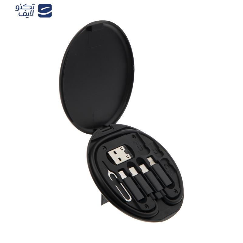 کابل تبدیل USB-C به USB-C / لایتنینگ / USB / micro USB جی بی کیو مدل MAD-01 طول 0.23 متر