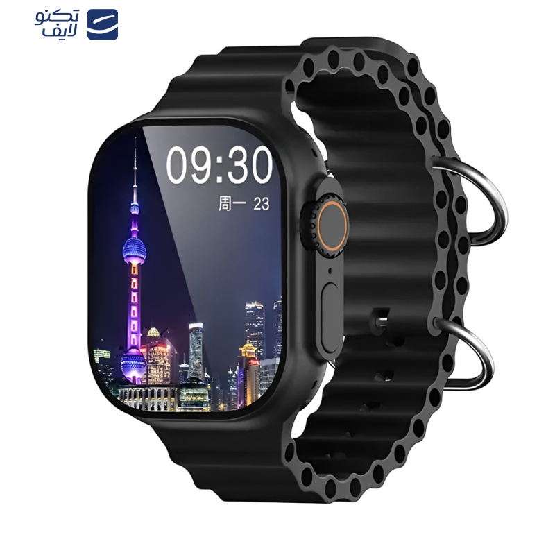 ساعت هوشمند مدل WS 75 ULTRA 2 دارای قابلیت های کنترل سطح اکسیژن خون، کنترل موسیقی (Music Player)، صفحه نمایش لمسی، صفحه نمایش رنگی، قابلیت تغییر طرح ساعت یا تم بند سیلیکون