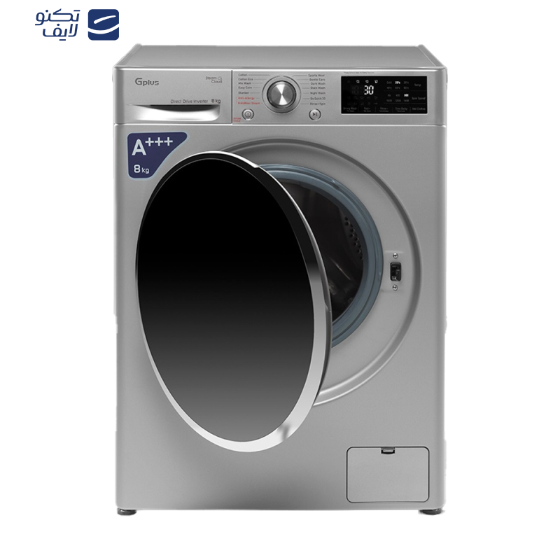 ماشین لباسشویی اتوماتیک جی پلاس مدل GWM-P88S ظرفیت 8 کیلوگرم