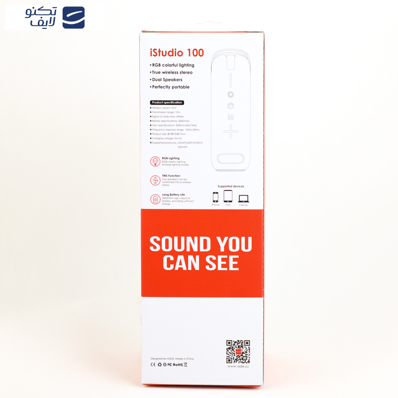 اسپیکر بلوتوثی قابل حمل اوآلی مدل istudio 100