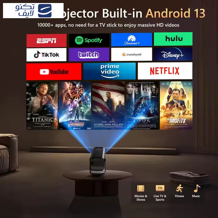 ویدئو پروژکتور بنیوس مدل BE-VP10 کد V1 ویدئو پروژکتور بنیوس مدل BE-VP10 کد V1
