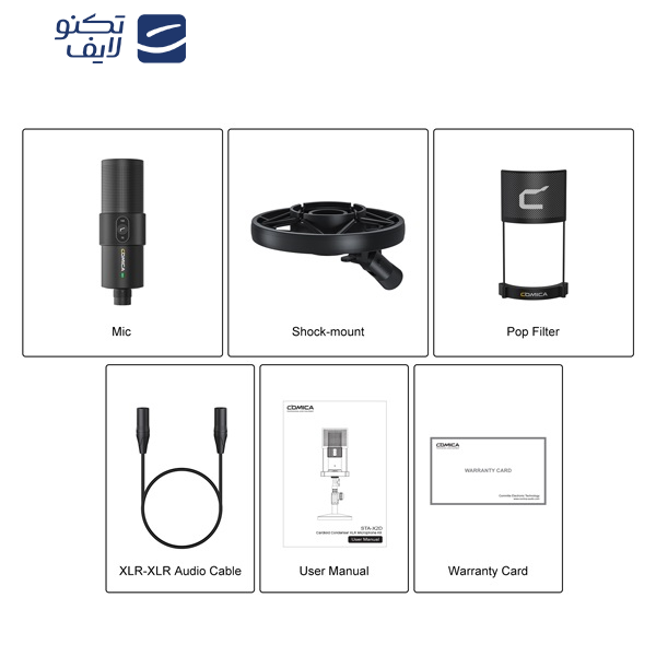 میکروفون استودیویی کامیکا مدل STA-X2