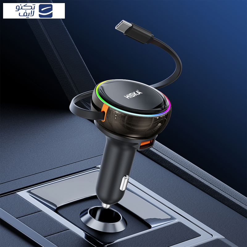 شارژر فندکی 80 وات هیسکا مدل HCC-337