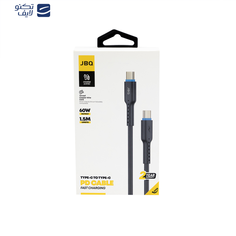 کابل تبدیل USB-C به USB-C جی بی کیو مدل CA-722 طول 1.5 متر