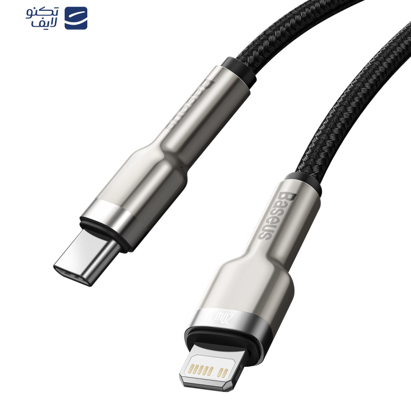 کابل تبدیل USB-C به لایتنینگ باسئوس مدل Cafule series metal data cable PD طول 2 متر
