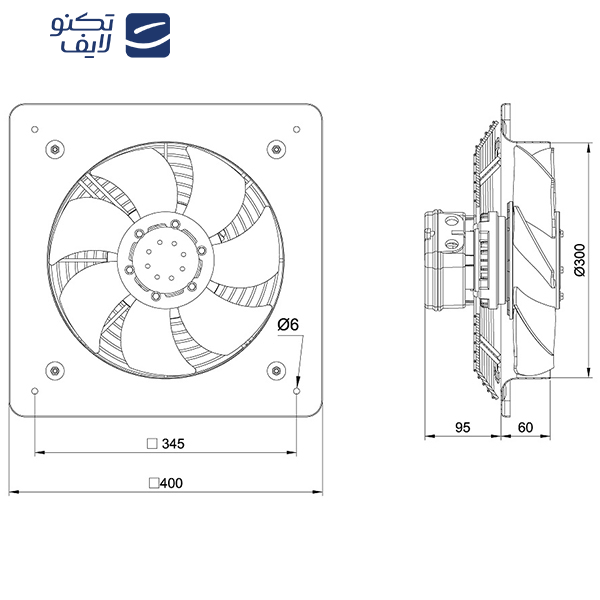 هواکش دمنده مدل VIE-30A4S