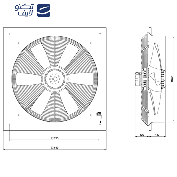 هواکش دمنده مدل VIE-71R4T