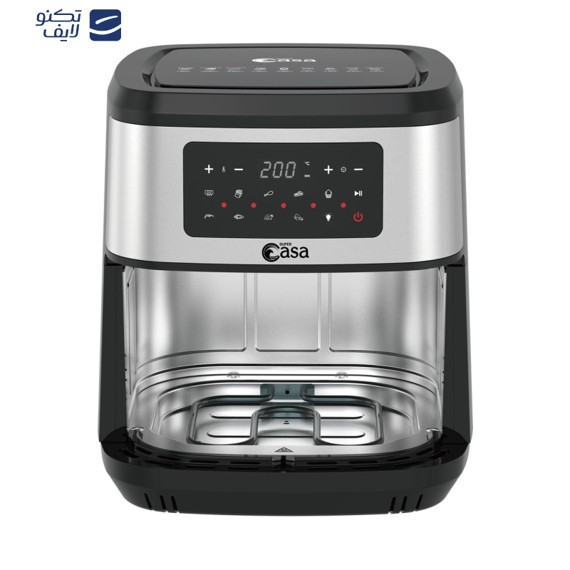 سرخ کن بدون روغن سوپر کاسا مدل دو المنته casa-8592 سرخ کن بدون روغن سوپر کاسا مدل دو المنته casa-8592