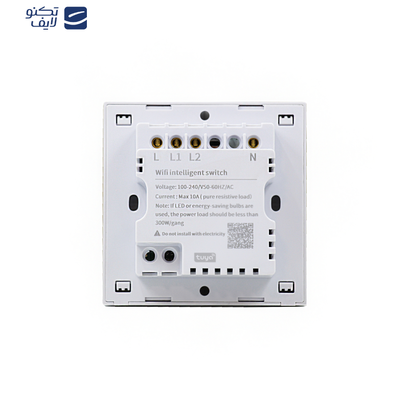 کلید هوشمند تویا مدل دو پل هوشمند طرح پیانویی