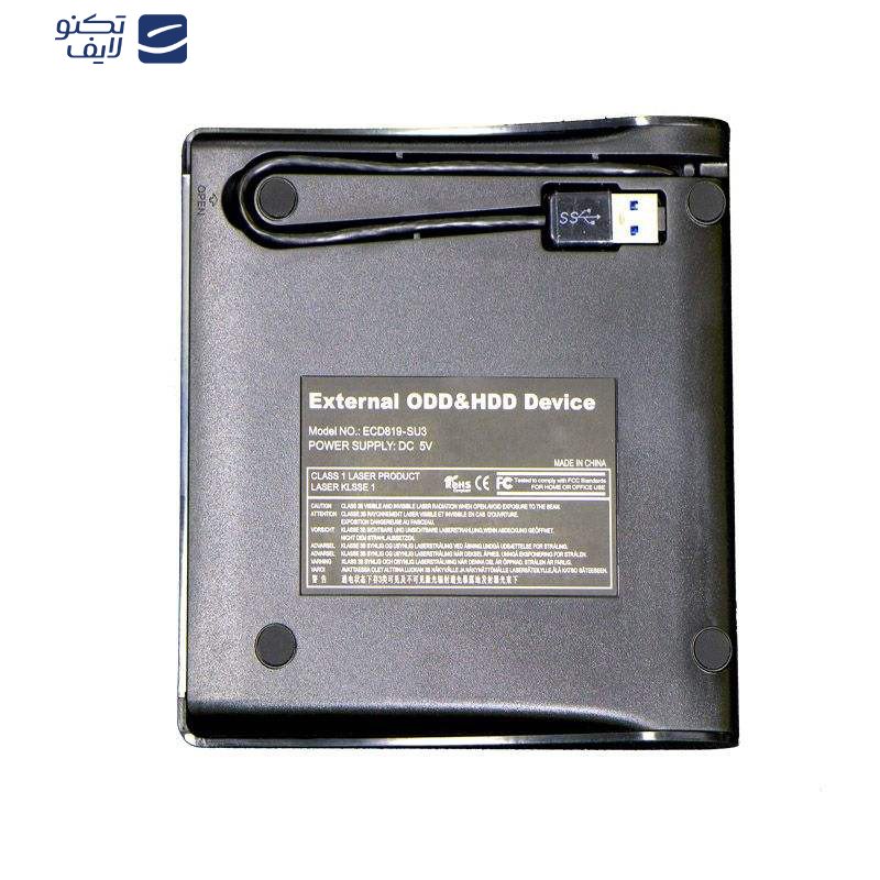 باکس تبدیل DVD رایتر USB 3.0 اینترنال SATA به اکسترنال ونتولینک مدل 12.7mm