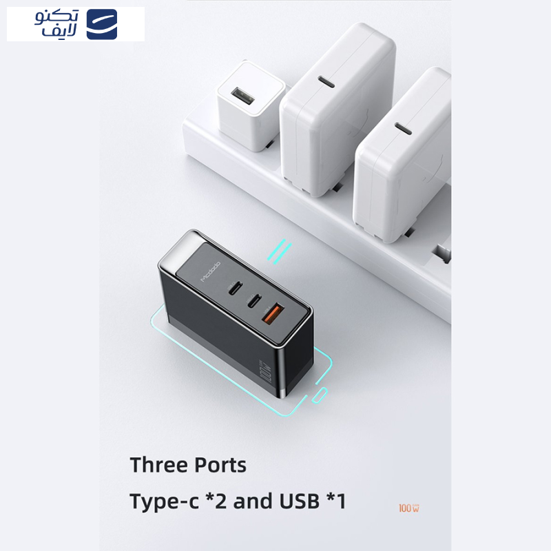 شارژر دیواری 100 وات مک دودو مدل CH-8101 pro