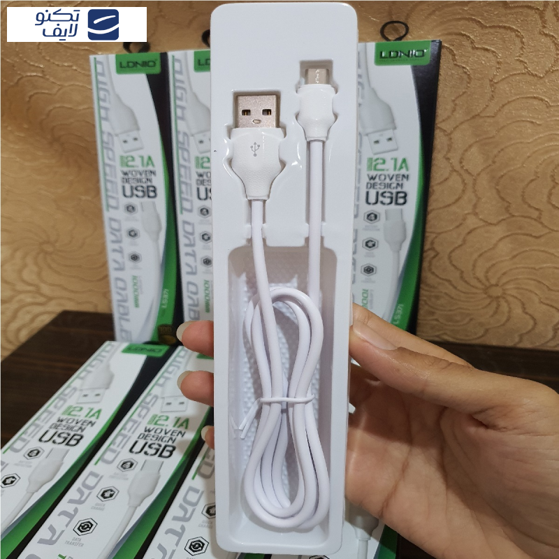 کابل تبدیل USB به microUSB الدینیو مدل LS371 طول 1 متر کابل تبدیل USB به microUSB الدینیو مدل LS371 طول 1 متر