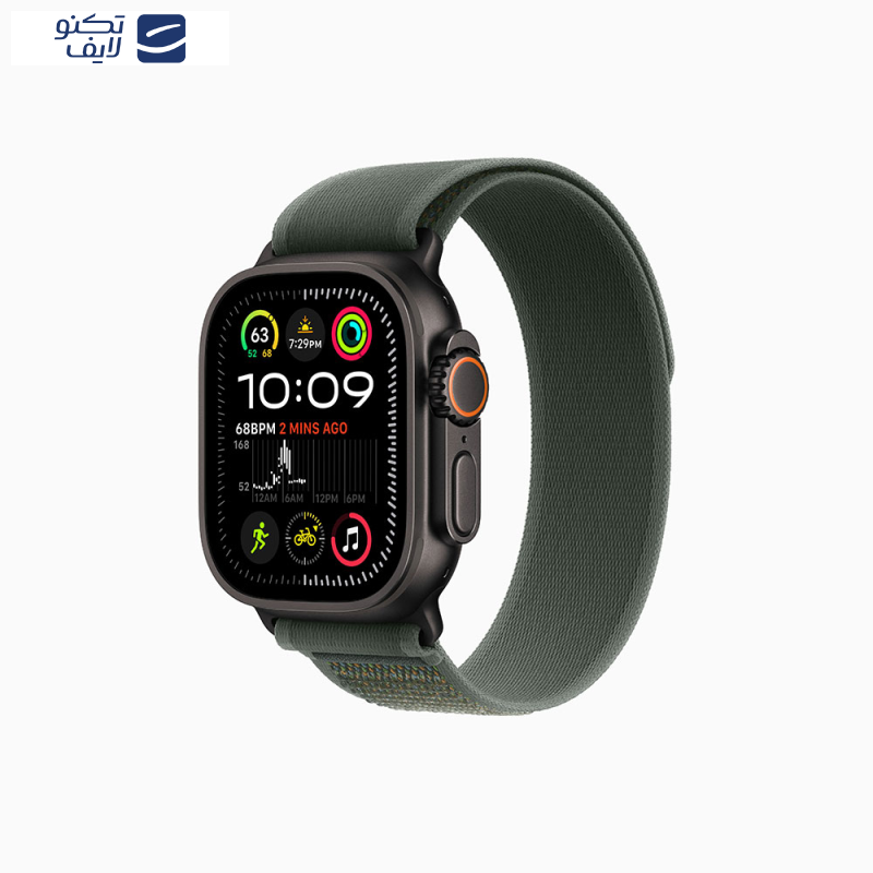 ساعت هوشمند اپل مدل Ultra 2 Black Titanium Case Trail Loop 49mm