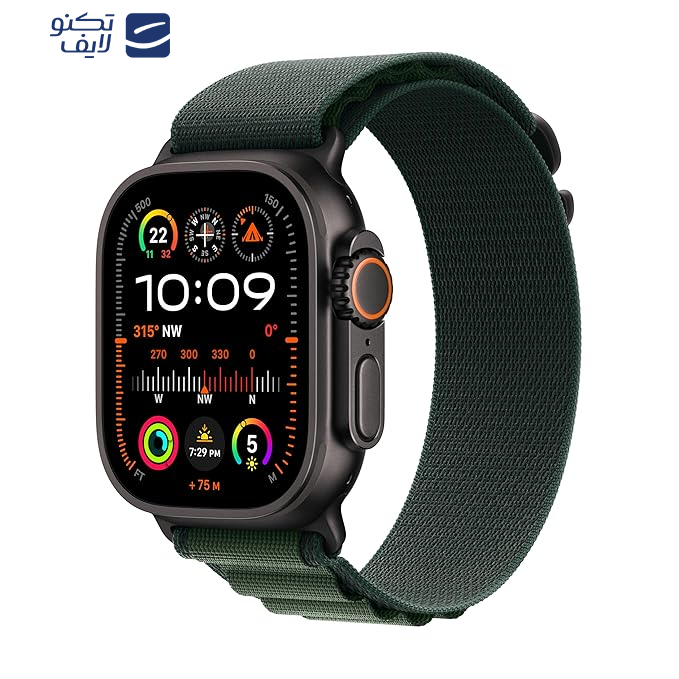 ساعت هوشمند اپل مدل Ultra 2 Black Titanium Case Alpine Loop 49mm 