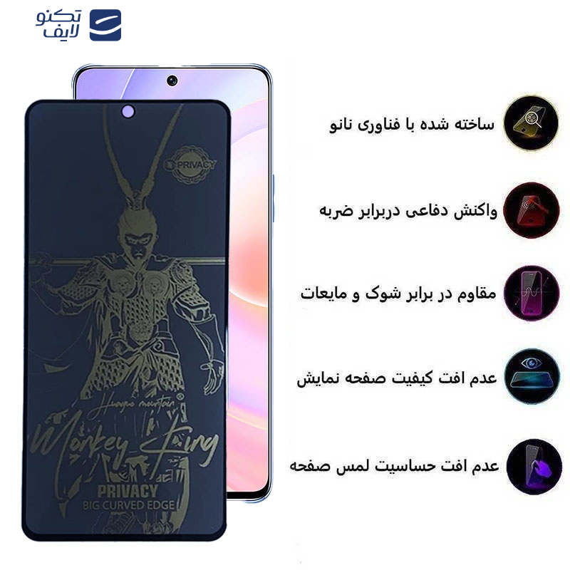 محافظ صفحه نمایش حریم شخصی اپیکوی مدل wukong privacy مناسب برای گوشی موبایل هوآوی Nova 9 SE/Nova 9 SE 5G/Honor 50 SE/Nova 10 SE/11 SE/12/12 Lite/12i/12 SE