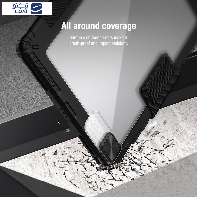 کیف کلاسوری نیلکین مدل Camshield Bumper مناسب برای تبلت اپل  (2022 / 2021 / 2020) iPad Air13(2025) / iPad Air13(2024) /iPad 12.9 