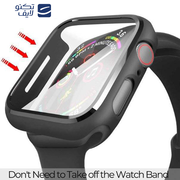کاور مدل TGC-44MM مناسب برای اپل واچ سری 4/5/6/SE سایز 44 میلی متری به همراه محافظ صفحه نمایش