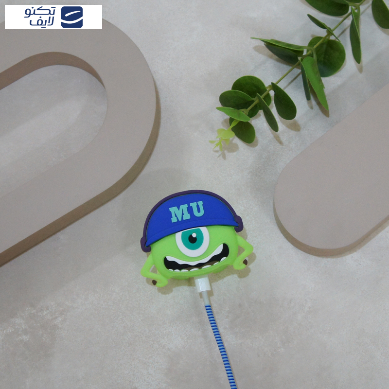 محافظ کابل وال کیس طرح مایک به همراه محافظ شارژر دیواری مجموعه 4 عددی