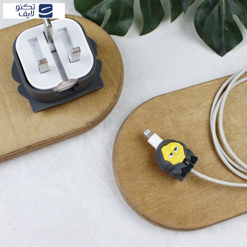 محافظ کابل و شارژر وال کیس طرح باب اسفنجی مناسب برای شارژر 20W اپل