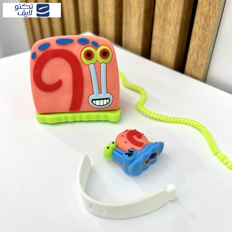 کاور مدل محافظ کابل و شارژر طرح حلزون Gary مجموعه ۴ عددی مناسب برای شارژر 20W اپل