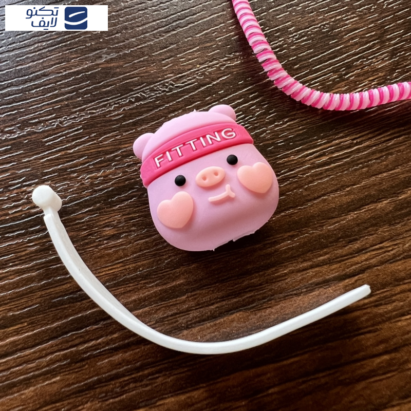 محافظ کابل و شارژر مدل Fitting Pig مجموعه ۴ عددی مناسب برای شارژر 20W اپل
