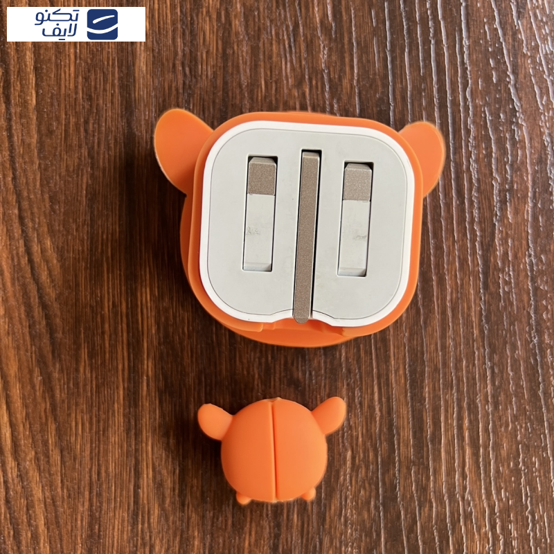 کاور مدل محافظ کابل و شارژر مدل ببر پو مجموعه ۴ عددی مناسب برای شارژر 20W اپل