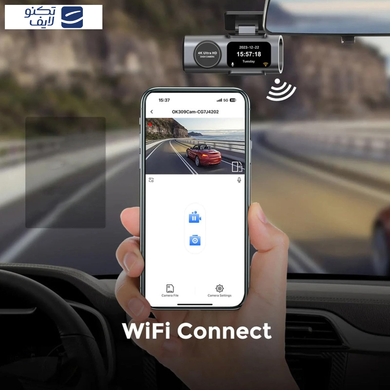 دوربین فیلمبرداری ثبت وقایع خودرو مدل Ultra-4k-wifi