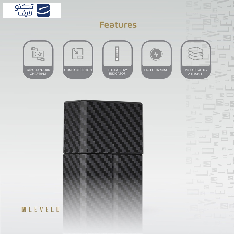 پاوربانک لولو  مدل SwapCell ظرفیت 14400 میلی آمپر ساعت