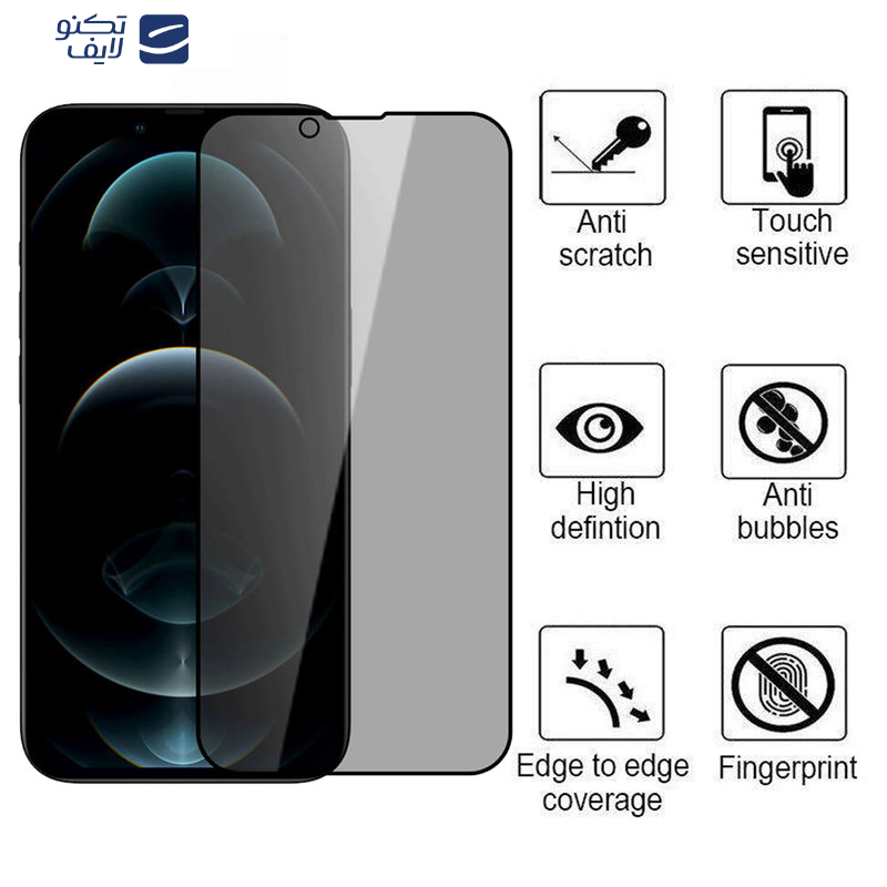محافظ صفحه نمایش حریم شخصی اپیکوی مدل Pry مناسب برای گوشی موبایل اپل iPhone 16e / 14 / 13 Pro / 13