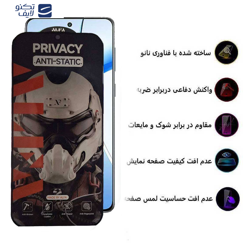 محافظ صفحه نمایش حریم شخصی اپیکوی مدل Alpha مناسب برای گوشی موبایل وان پلاس Nord CE4/ Nord CE3/ 10R/ 10T/ Ace Pro/ Ace/ 10R 150W