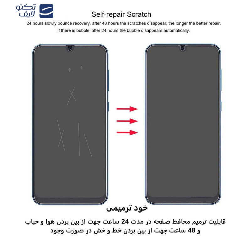 محافظ صفحه نمایش بوف مدل Hydrogel-Double مناسب برای گوشی موبایل اپل iPhone 16e/14/13 Pro/13