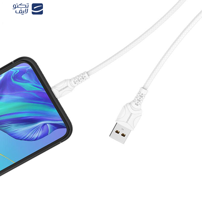 کابل تبدیل USB به USB-C دنمن مدلD06T طول 1 متر